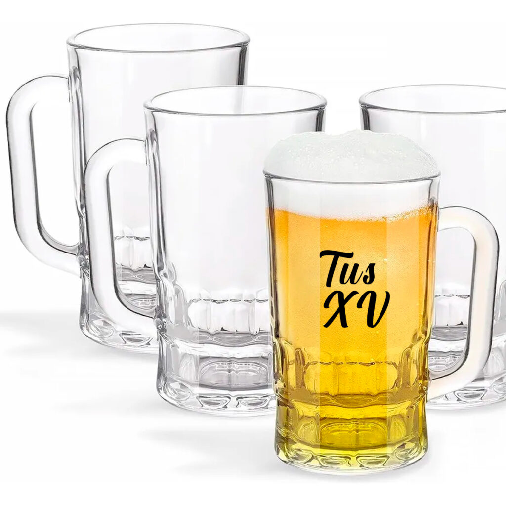 Vasos para XV años personalizados tequileros