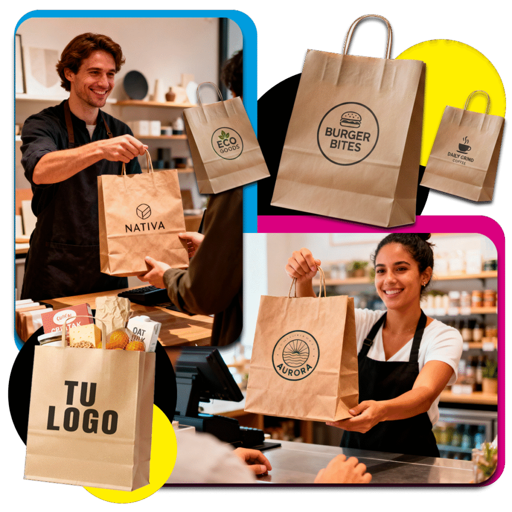 Bolsas de papel impresas con logo