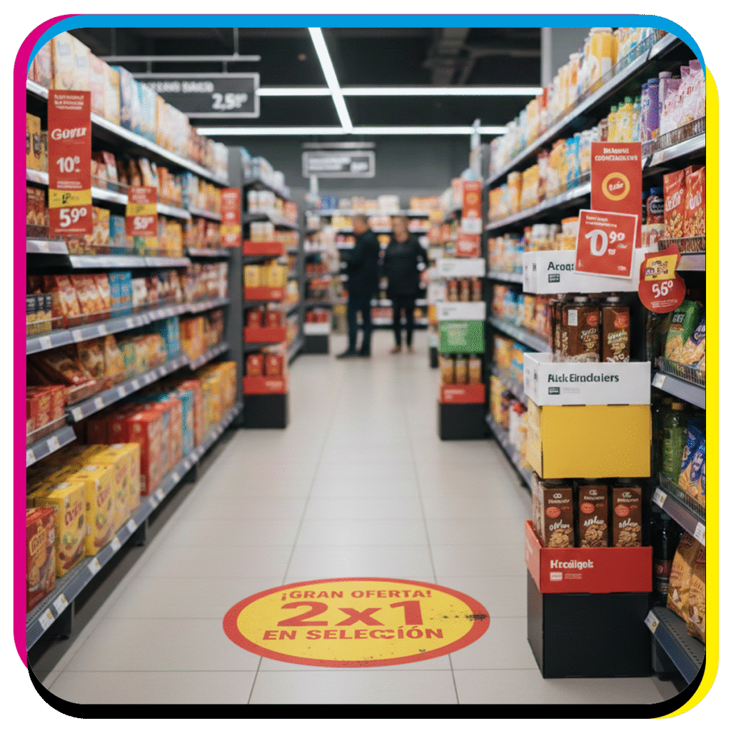 Impresión para retail y comercio en material pop